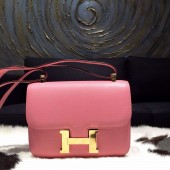 Fake Cheap Hermes Constance 24cm Epsom Calfskin Original Leather Hand Stitched Gold Hardware, Rose Confetti 1Q RS05773