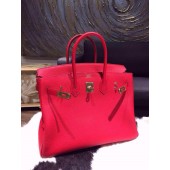 Hermes Birkin 35cm Togo Hand Stitched Bag Gold Hardware, Rouge Casaque Q5 RS12100