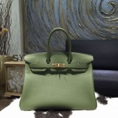 Hermes Birkin 35cm Veau Crispe Togo Calfskin Bag Hand Stitched Gold Hardware, Canopee V6 RS11828