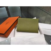 Hermes Calvi Card Holder Case Handstitched Taurillon Clemence Calfskin, Canopee V6 RS09392