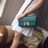 Hermes Constance Elan 23cm Epsom Calfskin Handstitched Palladium Hardware, Malachite Z6 RS01960