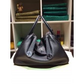 Hermes Lindy 30cm Togo Palladium Hardware Hand Stitched, Noir 89 RS01880