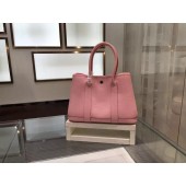 Imitation Luxury Hermes Garden Party TPM Buffalo Leather Palladium Hardware Top Hand Stitching, Pink RS09347