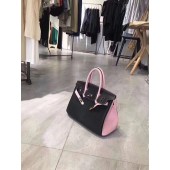 Replica Hermes Horseshoe Birkin 30cm Togo Calfskin Bag Handstitched Palladium Hardware, Pink 5P/Graphite RS04694